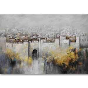 The Golden City in White